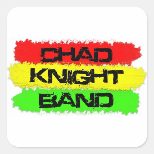 Chad Knight Band Reggae Sticker (Voorkant)