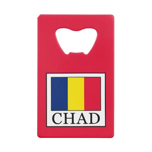 Chad Kredietkaart Flessenopener (Voorkant)