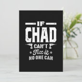 Chad Persoonlijke Naam Verjaardag Kaart (Staand voorkant)