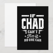 Chad Persoonlijke Naam Verjaardag Kaart (Voorkant / Achterkant)