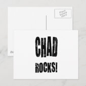 Chad Rocks. Briefkaart (Voorkant / Achterkant)