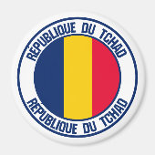 Chad Round Emblem Magneet (Voorkant)