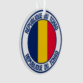 Chad Round Emblem Ornament (voorkant)