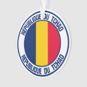 Chad Round Emblem Ornament (voorkant)