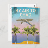 Chad Vintage Travel poster Briefkaart (Voorkant / Achterkant)
