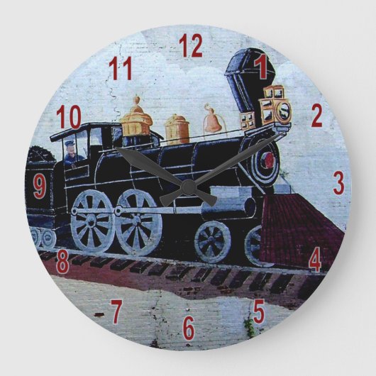 Chadbourn Train Mural Clock Grote Klok (Voorkant)