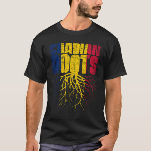 Chadian Roots Chad Heritage Flag T-shirt