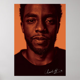 chadwick boseman utograaf poster