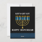 Chag Hanukkah Sameach 2021 Feestdagenkaart (Achterkant)