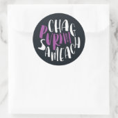 Chag Sameach Happy Purim Sticker noir (Sac)