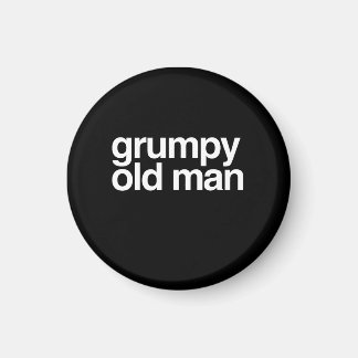 chagrijnig oud Man grappig sarcastisch gag Magneet