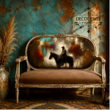 Chagrijnige Cowboy Decoupage