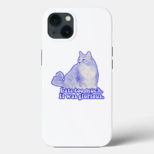 Chagrijnige kat meme voor kattenbezitters en kitte iPhone 13 hoesje