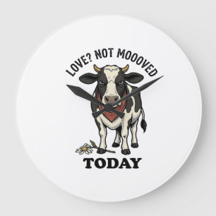 Chagrijnige Koe Valentijnsdag Mopperige Boerderij Grote Klok