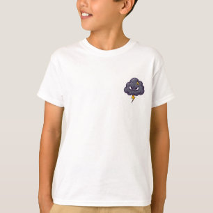 Chagrijnige Stormwolk Bliksem Kinderen T-shirt