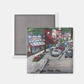 Chagrin Herfsten, Ohio Street Scene schilderij Mag Magneet (Voorkant / Achterkant)