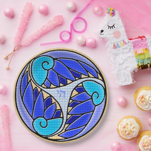 Chai Art Nouveau Mozaïek Papieren Bordje (Feest)