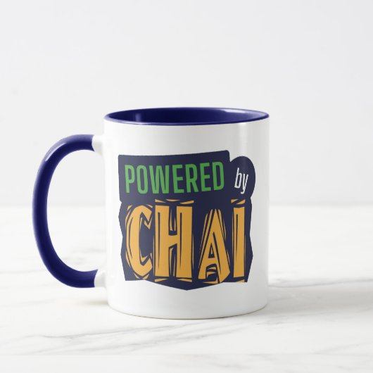 Chai? Grappige Chai Indiase Food Pun Aangedreven d Mok (Links)