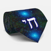 Chai - Hebreeuws Betekenis: "Het leven". Stropdas (Opgerold)