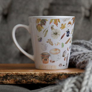 Chai Latte Liefhebber Monogram Chai Spice Latte Mok