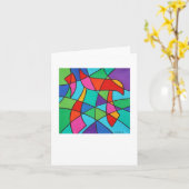 Chai Mosaic 4 x 5.6 Note Kaart (Gele Bloem)