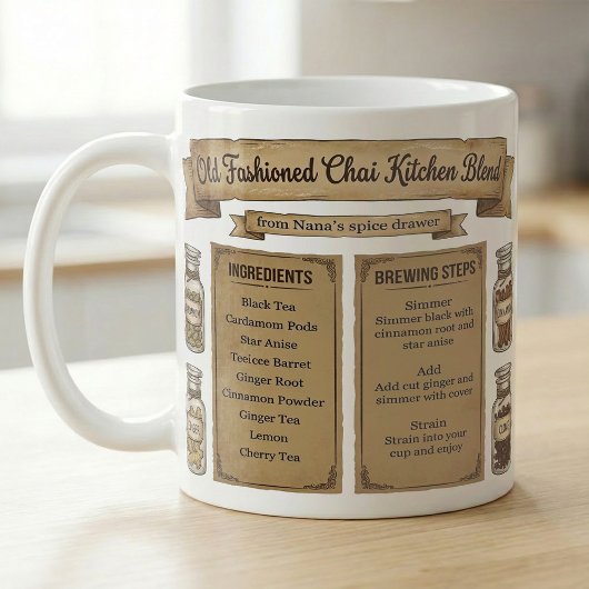 Chai Spice Recipe Rustic Pantry Label Koffiemok