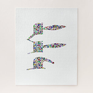 Chai-symbool gemaakt met Gemstone in All Colors Legpuzzel