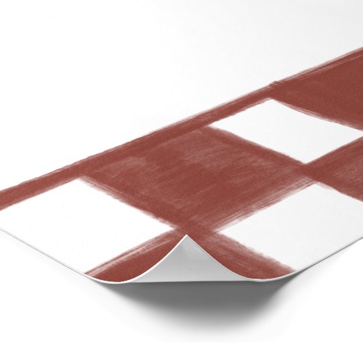 Chai Wala checkered illustratie Poster (Hoek)