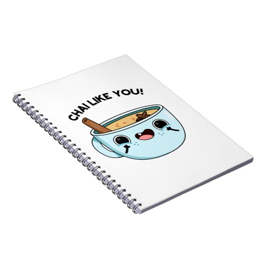 Chai zoals jij Funny Tea Pun Notitieboek (Rechterzijde)