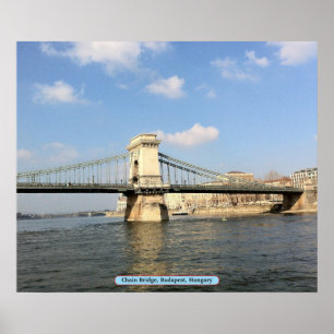 Chain Bridge, Boedapest, Hongarije Poster