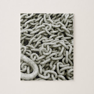 Chain Link Jigzaag Legpuzzel