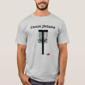 Chain Smoker Disc Golf Pun T-shirt (Voorkant)