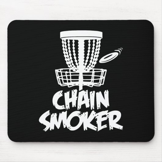 Chain Smoker Disk Golf Muismat (Voorkant)