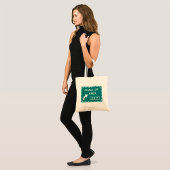Chain Up Area Road Sign Tote Bag