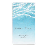 Chaîne céleste Lumières Bleu Étiquette de vin rust (Devant)