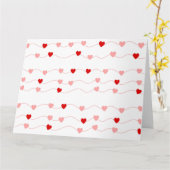 CHAÎNE DE CŒURS CARTE (Fleur jaune)