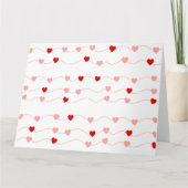 CHAÎNE DE CŒURS CARTE (Devant)