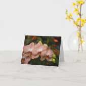 Chaîne De Frappe D'Orchidées Carte Note (Fleur jaune)