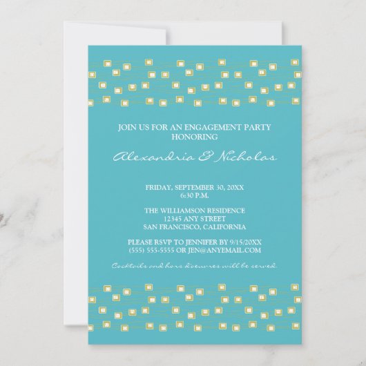 Chaîne de Invitations de la partie d'engagement de (Devant)