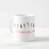 Chaîne de la Mug éditable des lumières de Noël (Devant gauche)