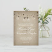 Chaîne de lumière Invitation Mariage campagnard ru (Debout devant)