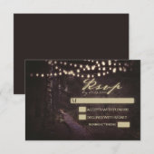 chaîne de lumières chemin arbre mariage RSVP (Devant / Derrière)