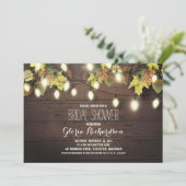 chaîne de lumières chute nuptiale invitation à la (Debout devant)