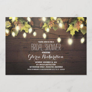 chaîne de lumières chute nuptiale invitation à la