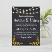 chaîne de lumières invitations de mariage tourneso (Debout devant)