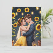 chaîne de lumières invitations de mariage tourneso (Debout devant)