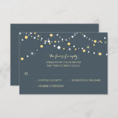 Chaîne de lumières | RSVP pour mariage (Devant / Derrière)