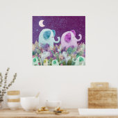 chaîne de marguerite des éléphants - affiche (Cuisine)