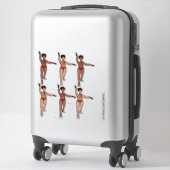 Chaîne de pierres Berry Red Sticker (Sur valise)