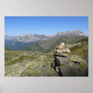 Chaîne des Fiz Franse Alpen Poster